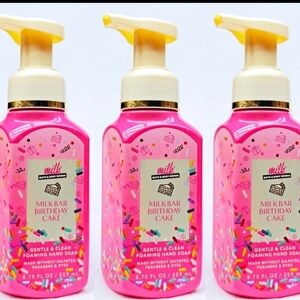 3 Bath and Body Works Milk Bar BIRTHDAY CAKE  foaming hand soaps